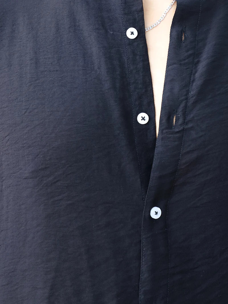 Nativeloom Black Full Sleeve Shirt