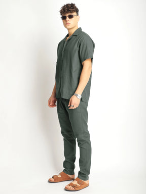 Linen Atlant Dark Grey Co-Ord Set