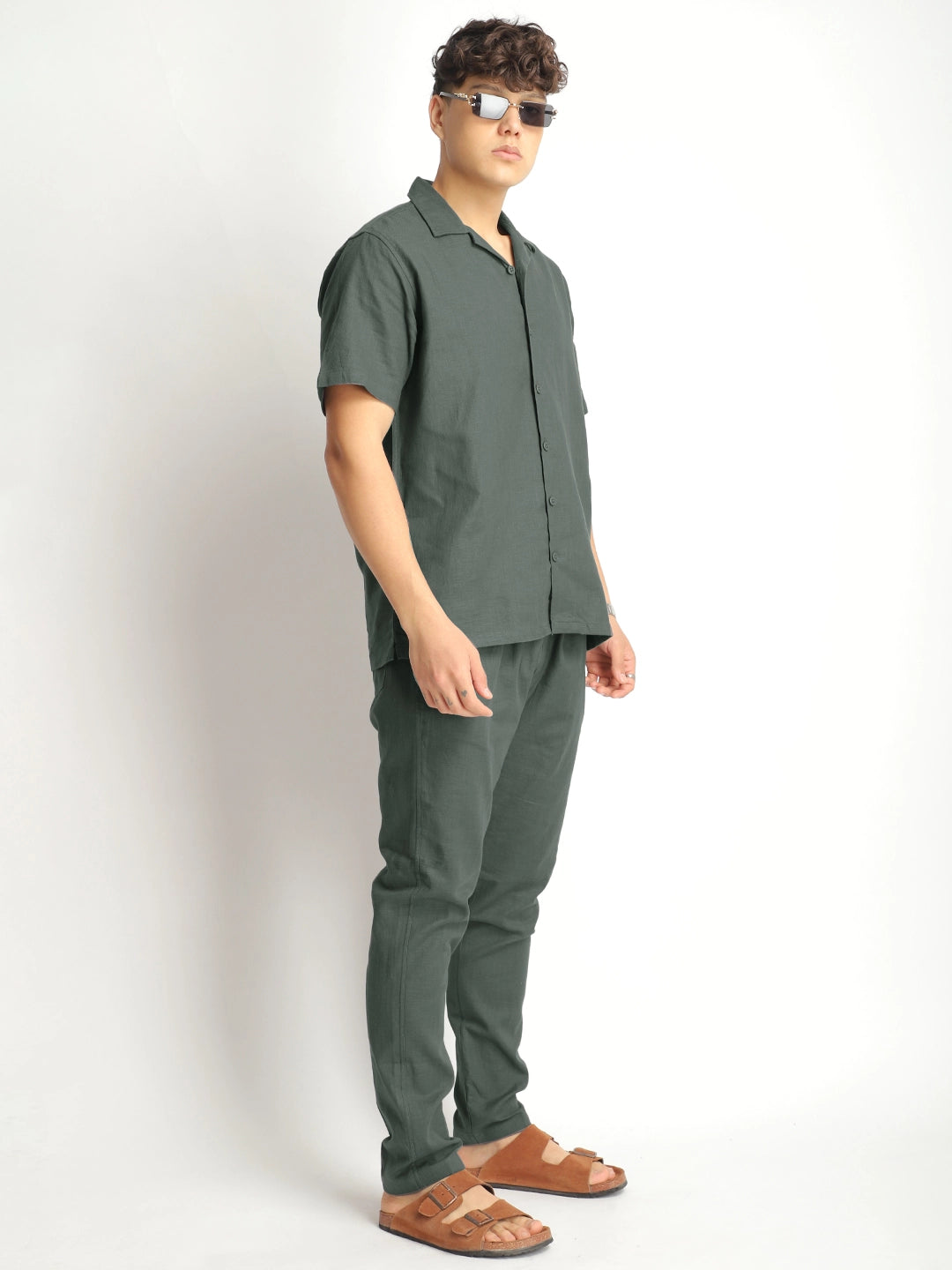 Linen Atlant Dark Grey Co-Ord Set