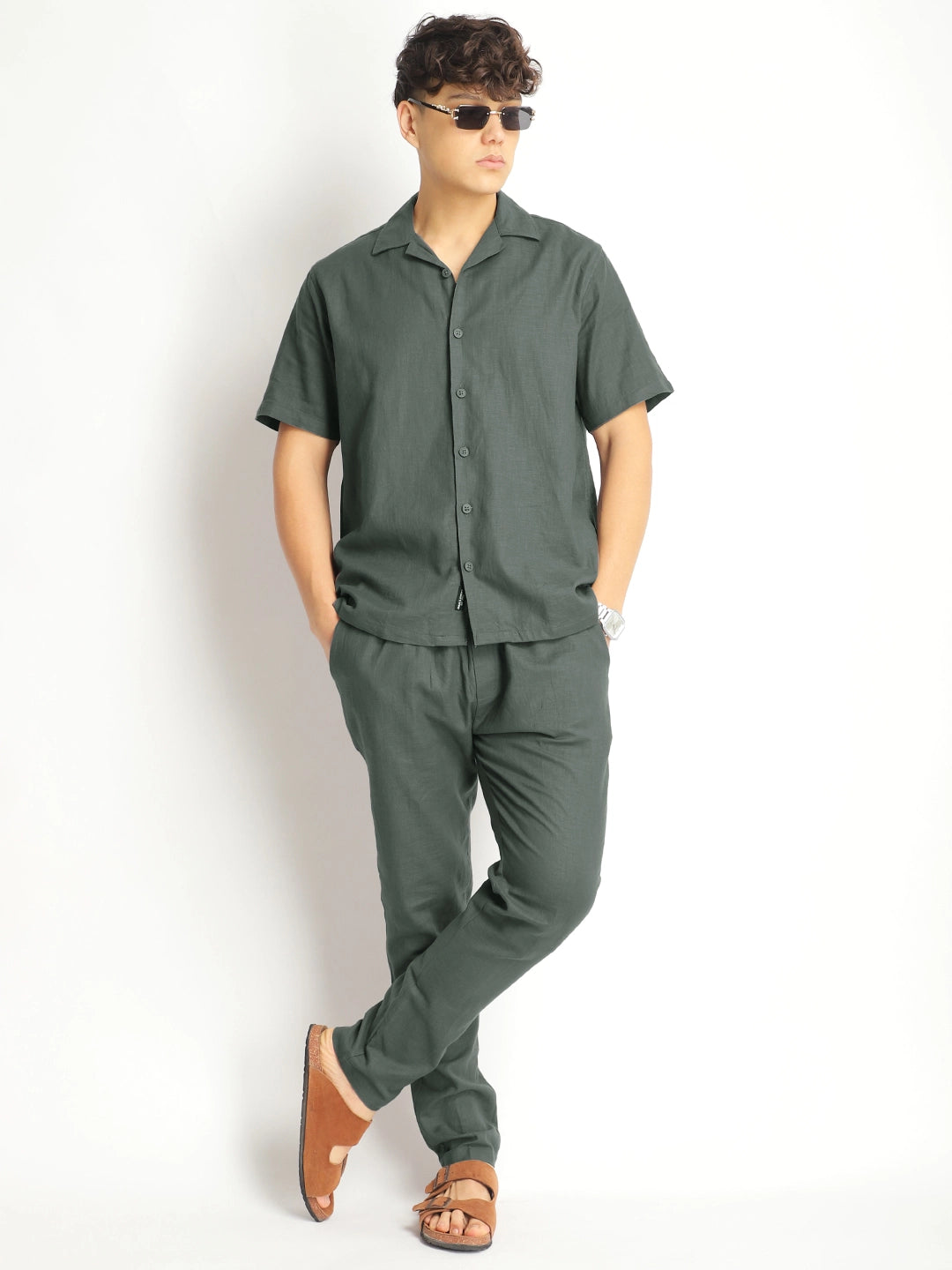 Linen Atlant Dark Grey Co-Ord Set