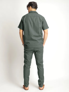 Linen Atlant Dark Grey Co-Ord Set