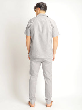 Linen Atlant Light Grey Co-Ord Set