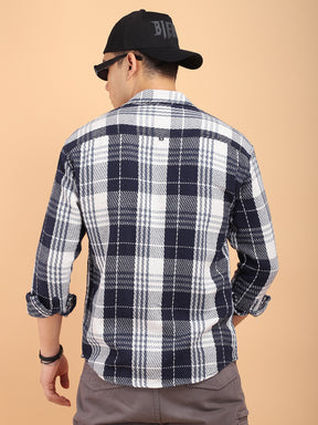 Plaiditude Blue Checked Shirts