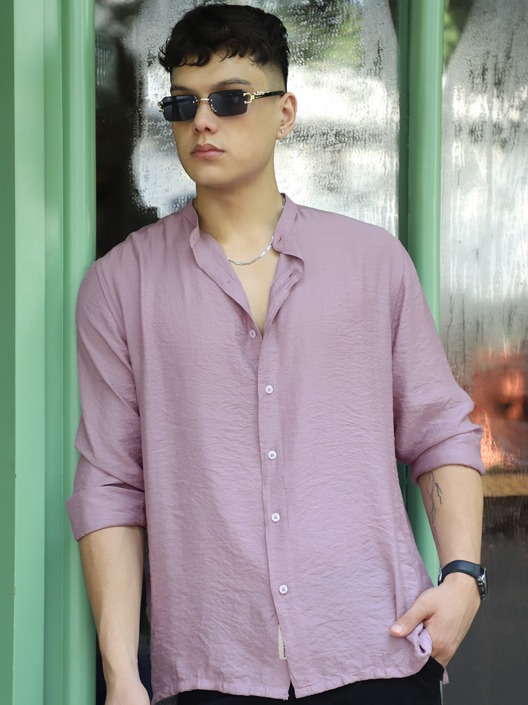 Nativeloom Mauve Full Sleeve Shirt