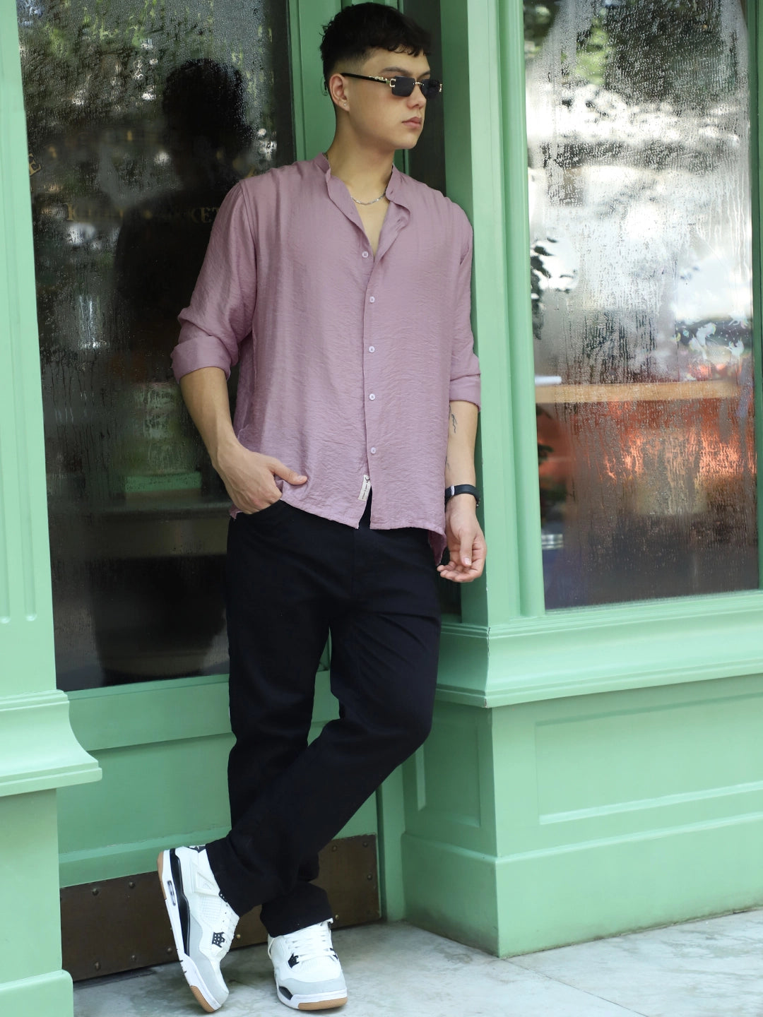 Nativeloom Mauve Full Sleeve Shirt