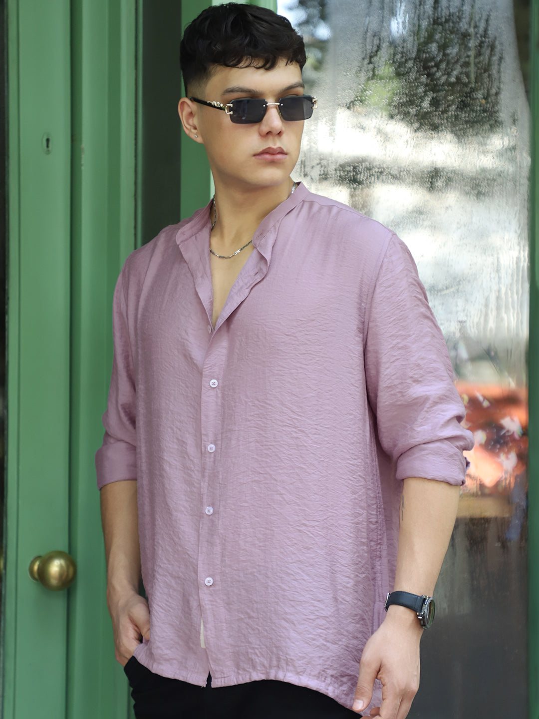 Nativeloom Mauve Full Sleeve Shirt