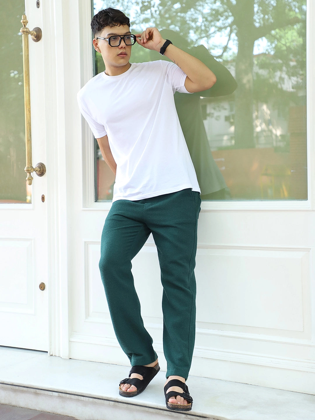 Shorefit Dark Green Texture Trouser