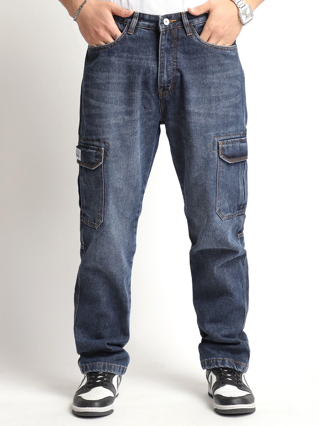 Zoom Dark Blue Denim Cargo