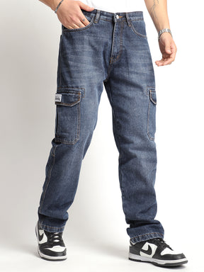 Zoom Dark Blue Denim Cargo