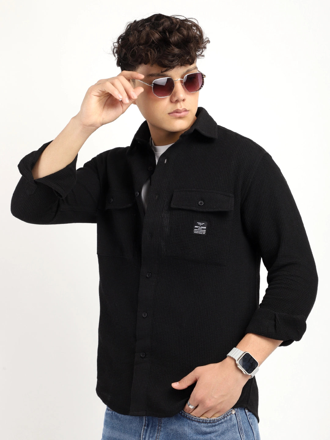 British Vintage Black Full Sleeve Shirt