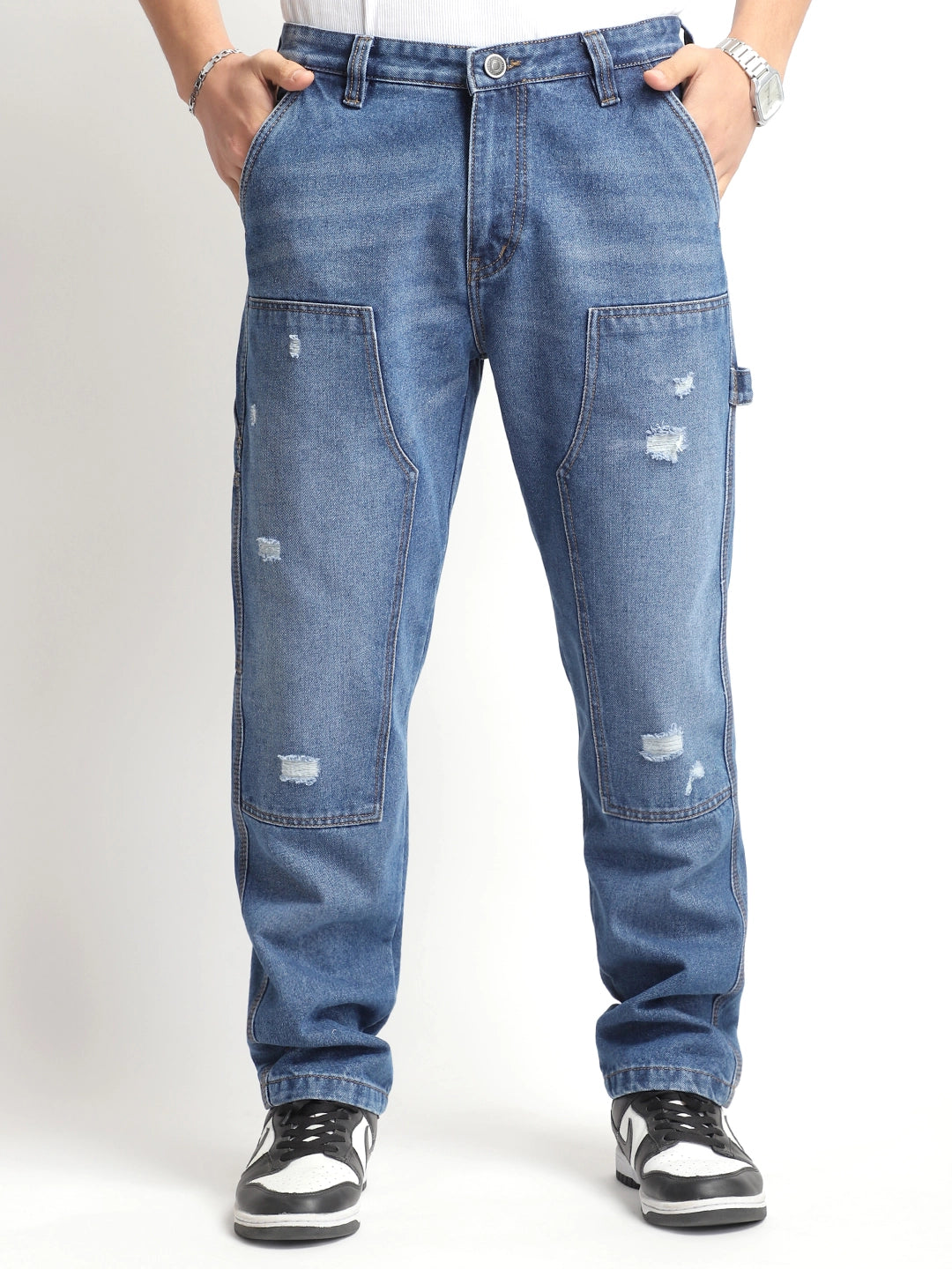 Royal Stitch Dark Blue Denim Cargo