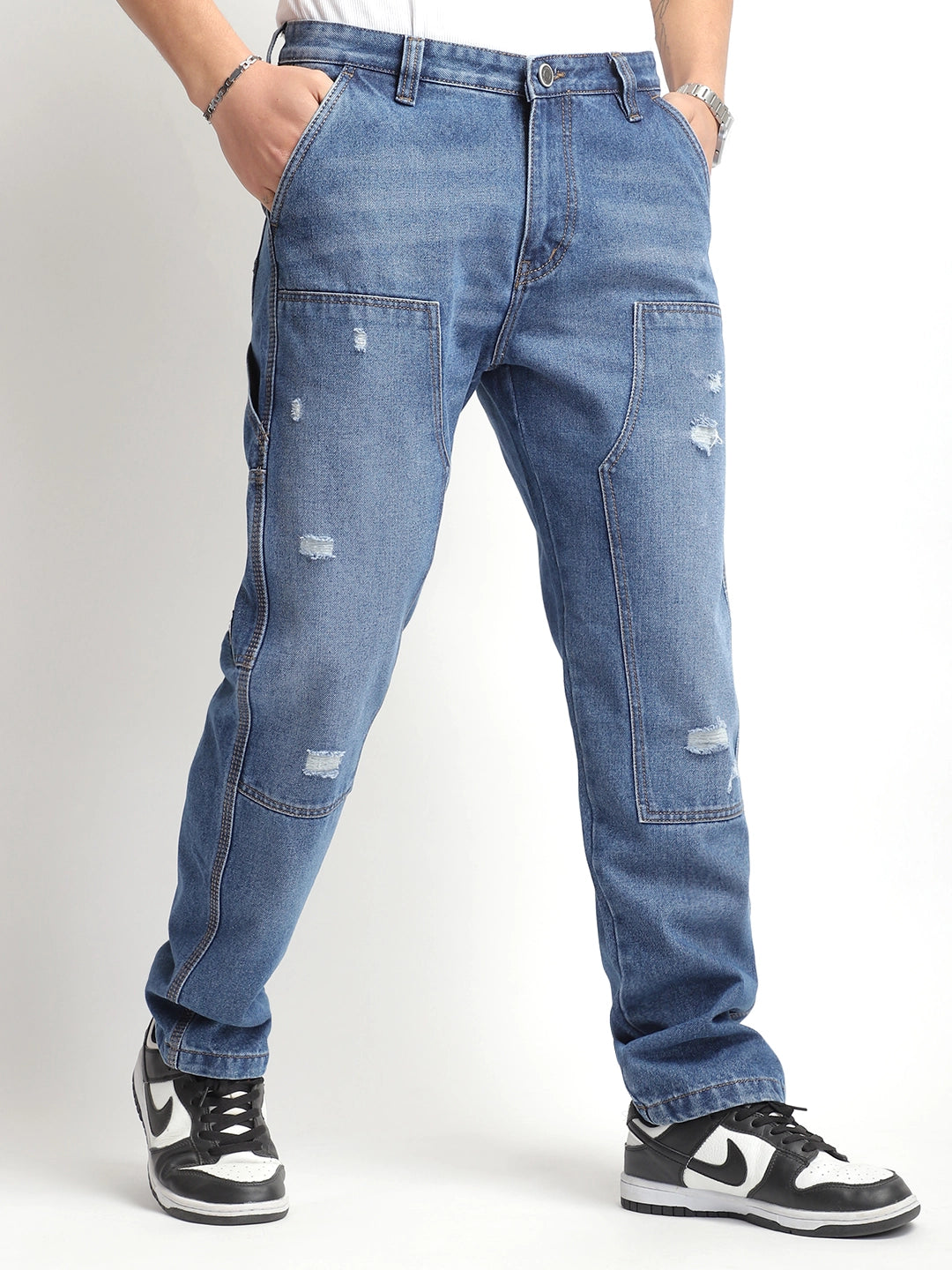 Royal Stitch Dark Blue Denim Cargo