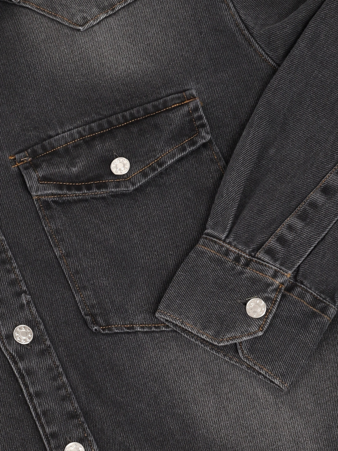 Cotswold Casual Charcoal Denim Shirt