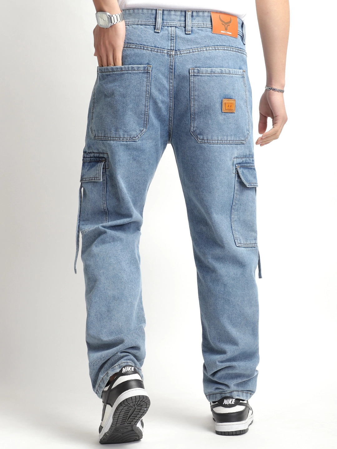 Pinnacle Threads Light Blue Denim Cargo