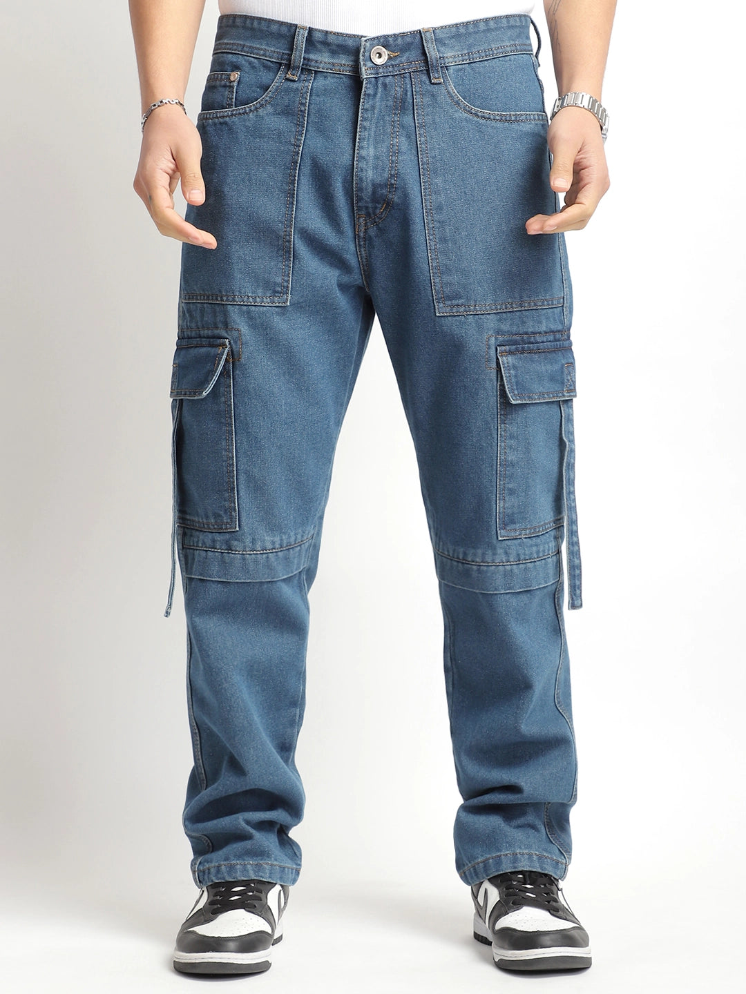 Pinnacle Threads Blue Denim Cargo