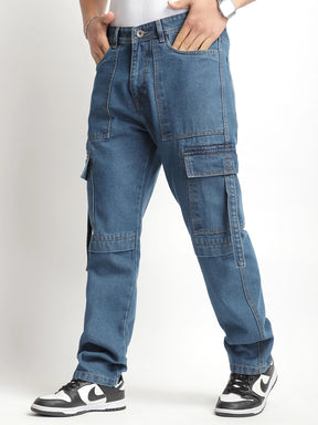 Pinnacle Threads Blue Denim Cargo