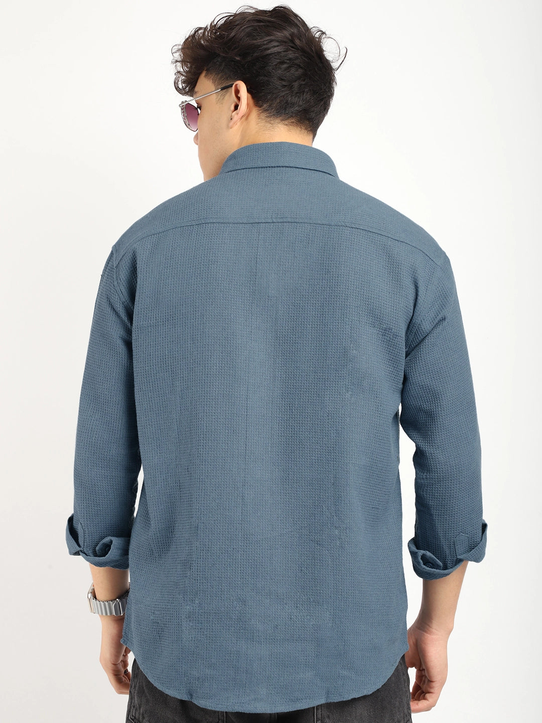 British Vintage Sky Grey Full Sleeve Shirt