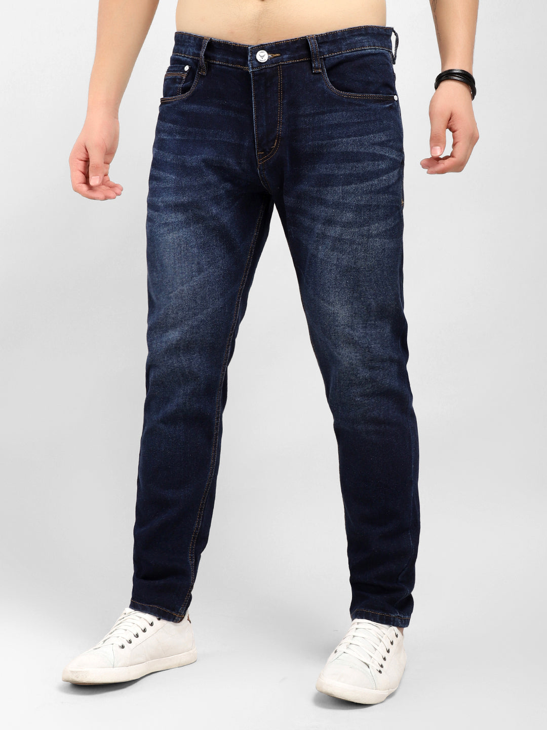 Jacoubs Dark Blue Baggy Fit Denim Jeans