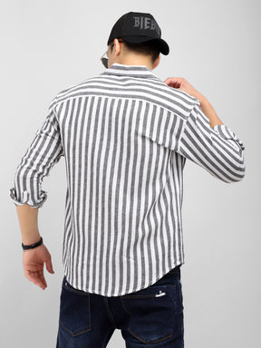 Stripehaven White Striped Shirt
