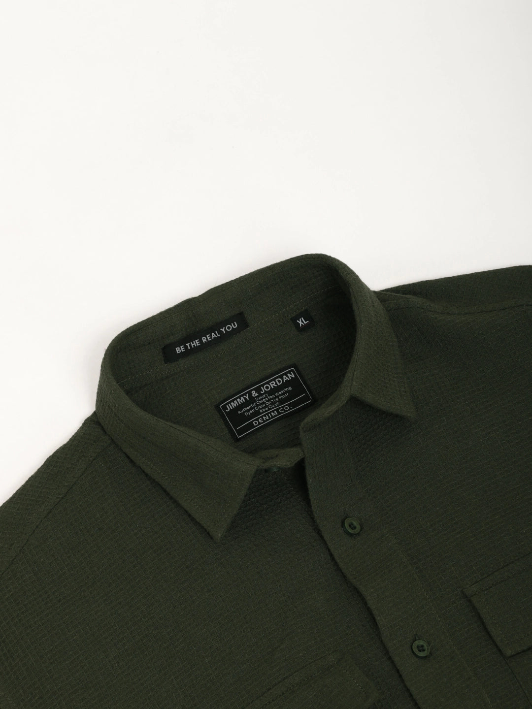 British Vintage Olive Full Sleeve Shirt