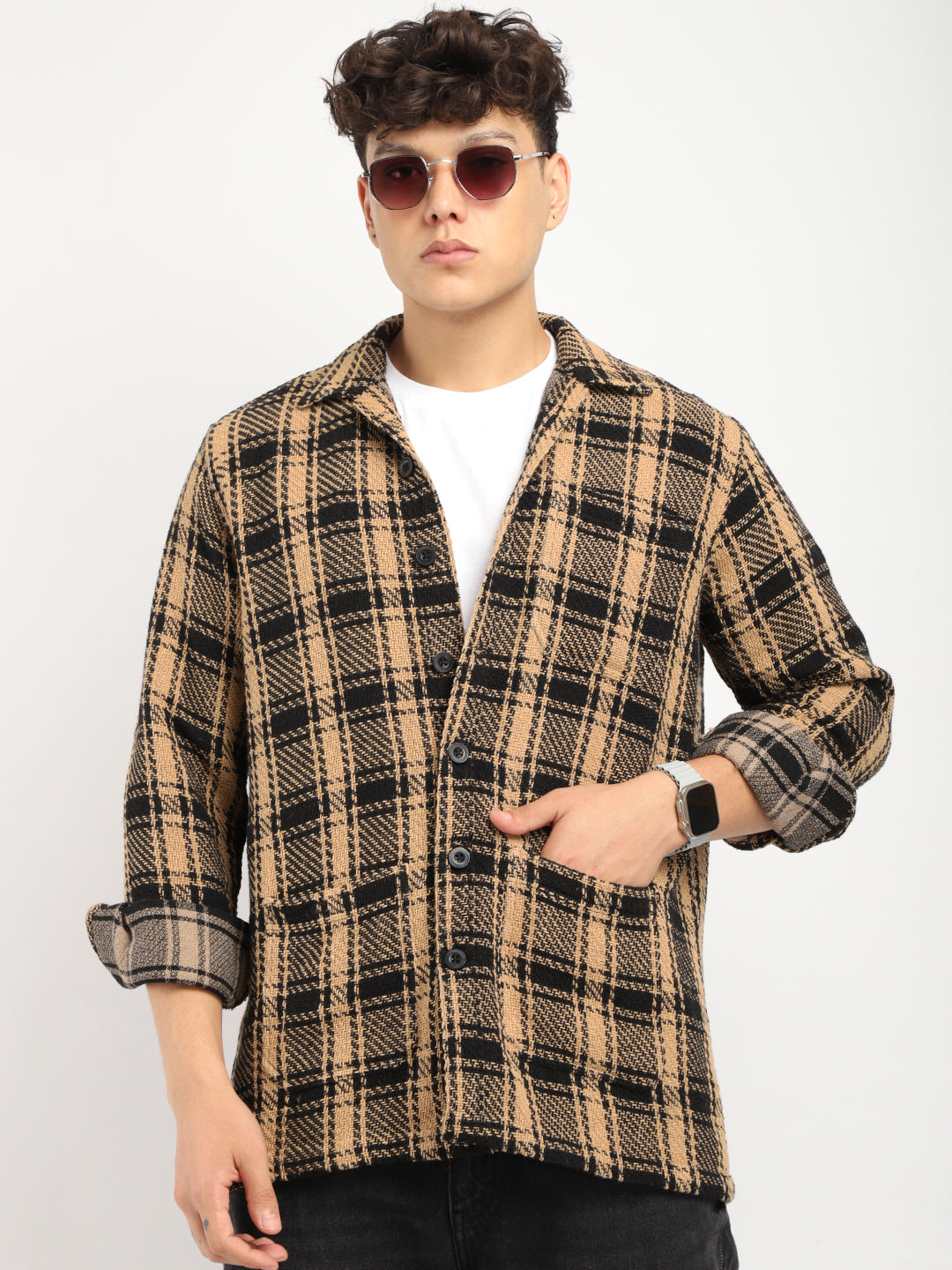 Starlit Brown Check Full Sleeve Shirt