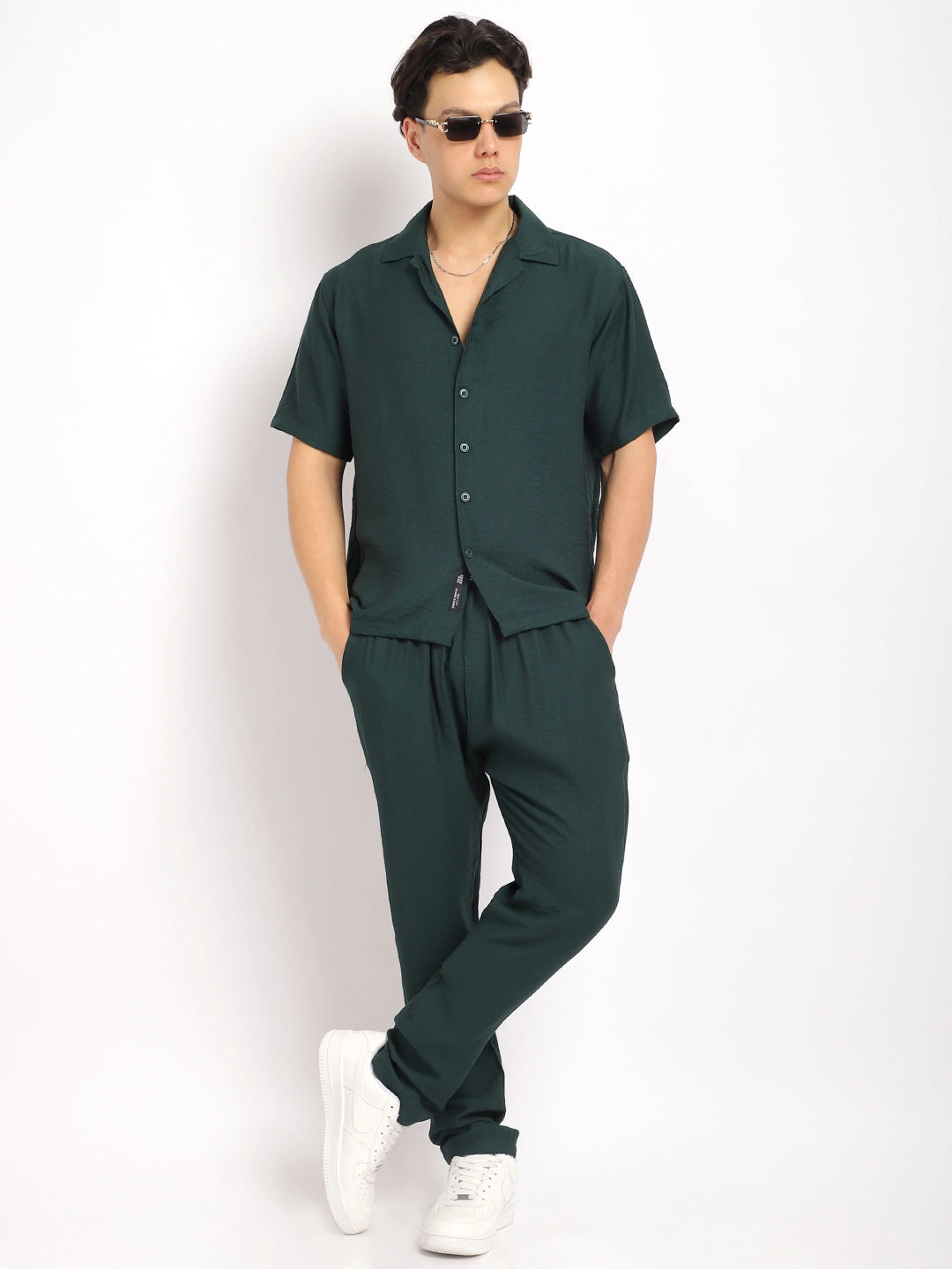 Men Green Co-Ord Set