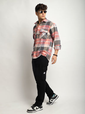 Palade Check Pink Full Sleeve Shirt