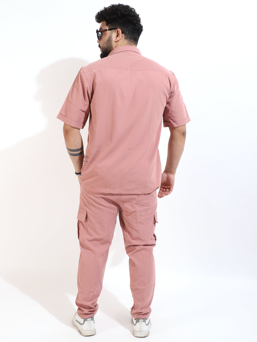 Peach Solid Co-ord Set