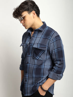 Cavendish Check Sky Blue Full Sleeve Shirt