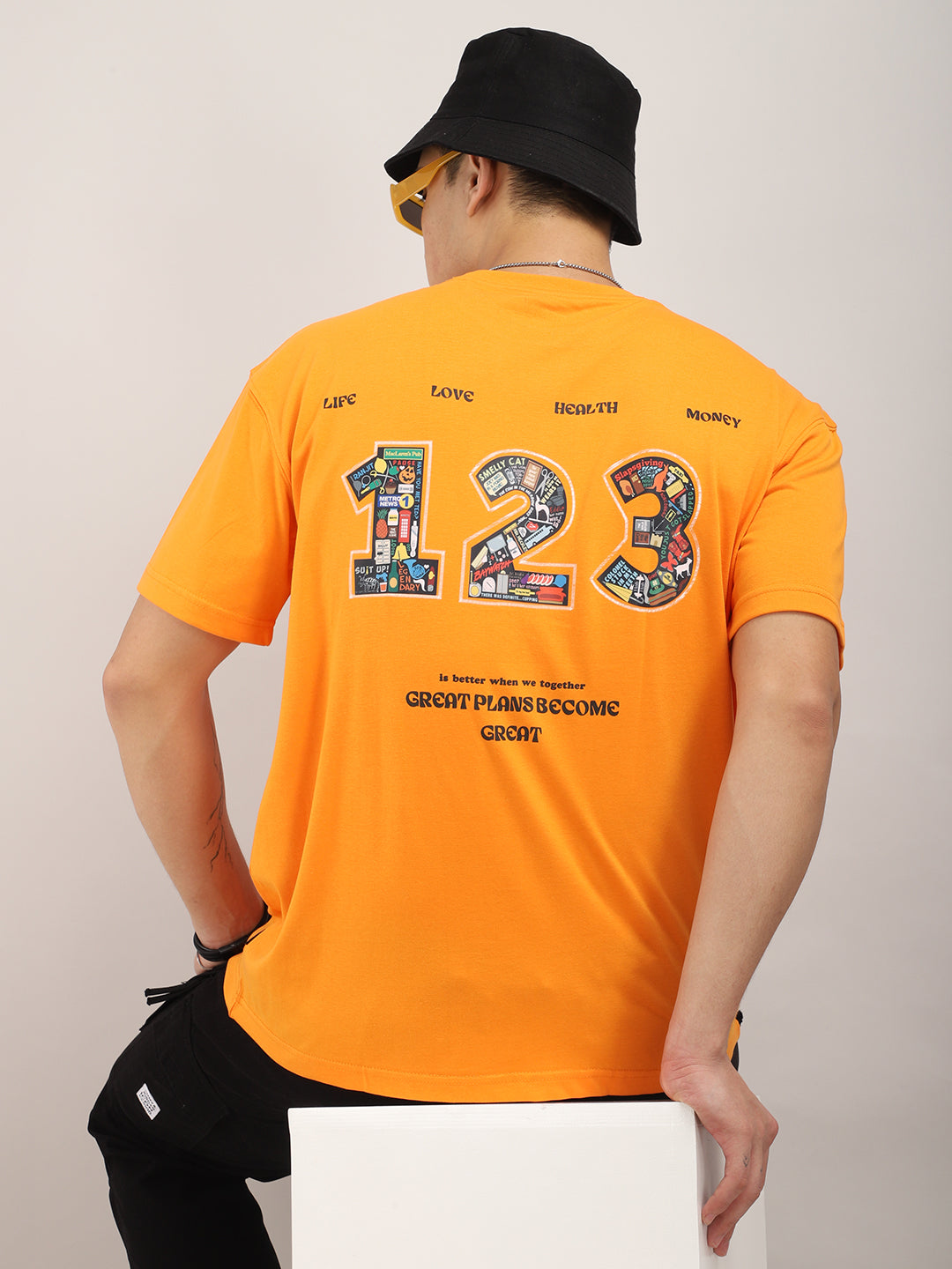 Become One Oversized Orange T-Shirt