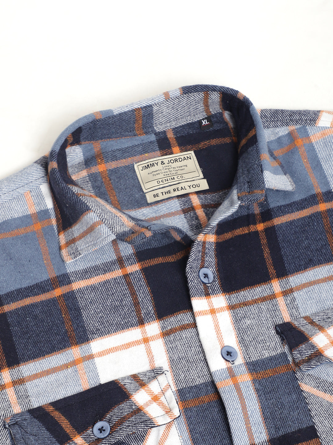 Harmony Palade Check Sky Grey Full Sleeve Shirt