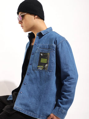 Grosvenor Garb Ocean Blue Denim Sacket