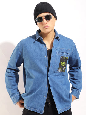 Grosvenor Garb Ocean Blue Denim Sacket