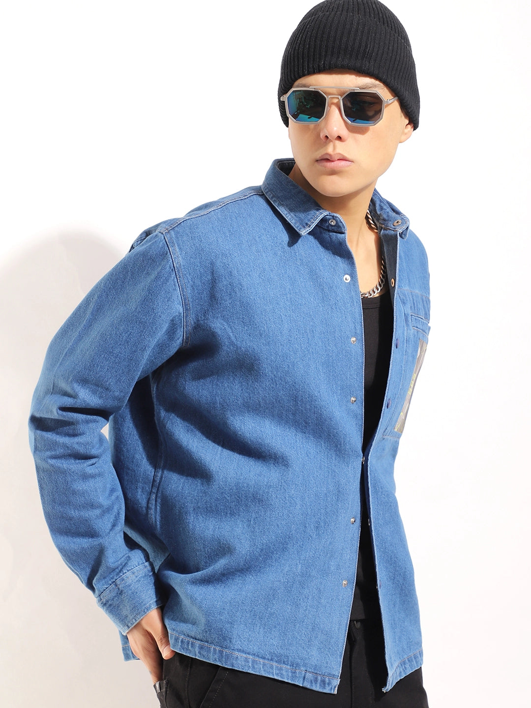 Grosvenor Garb Ocean Blue Denim Sacket