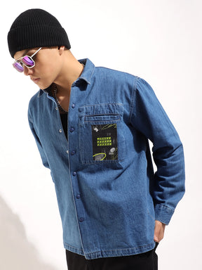 Grosvenor Garb Ocean Blue Denim Sacket