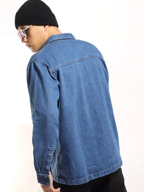 Grosvenor Garb Ocean Blue Denim Sacket