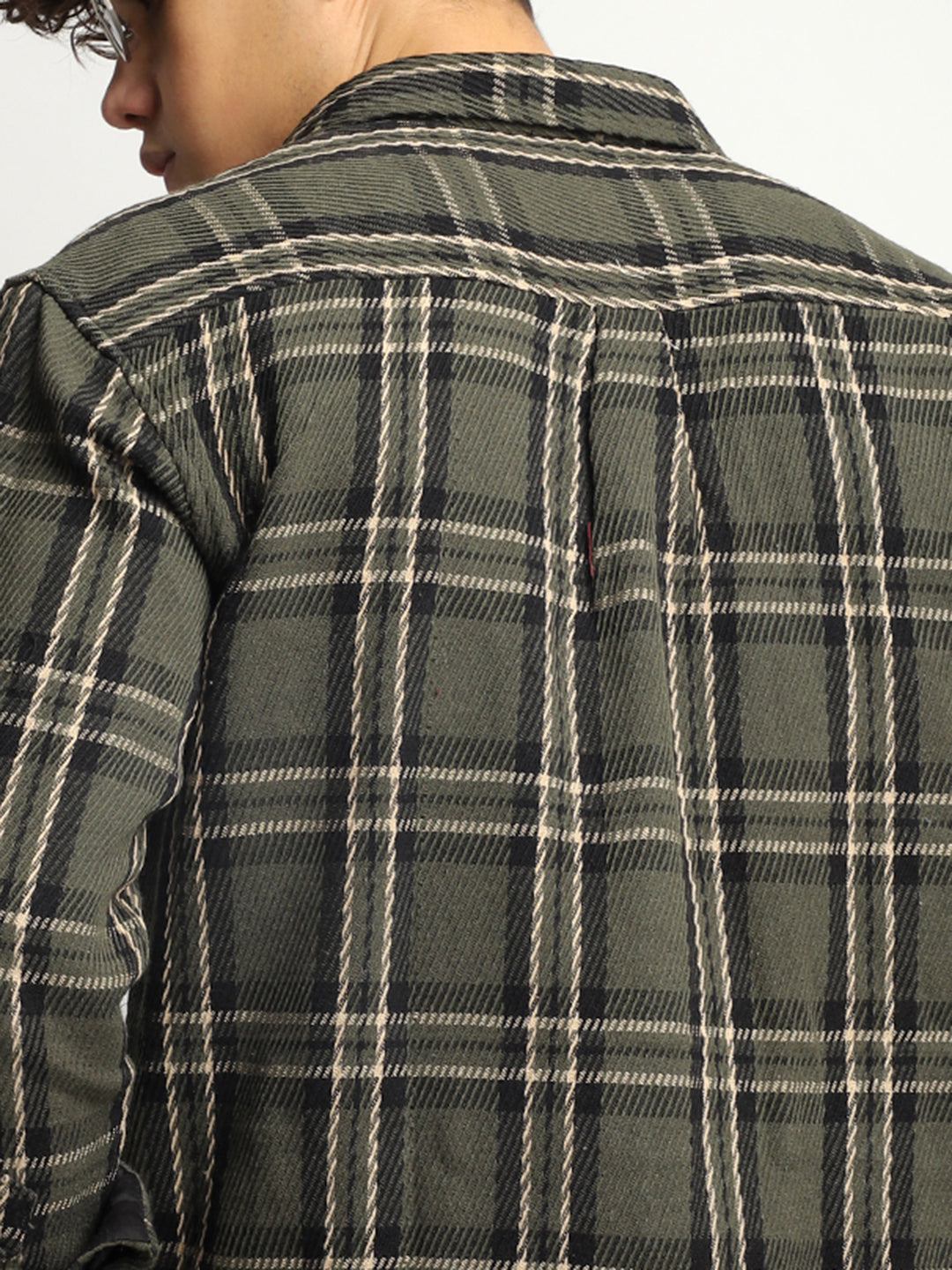 Urban Check Olive Full Sleeve Shirt