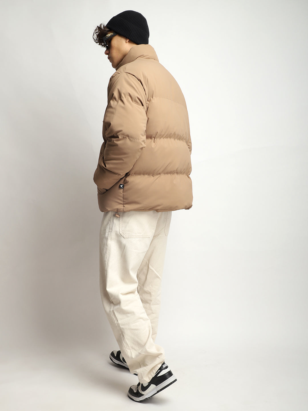 Urban Street Camel Brown Oversized Puffer Jacket