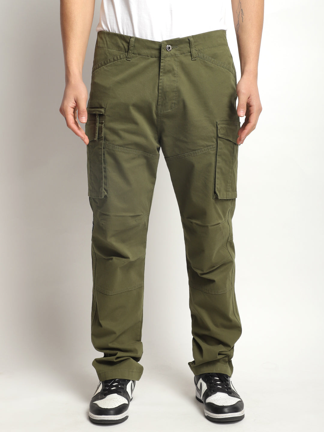 Park Lane Olive Green Cotton Cargo