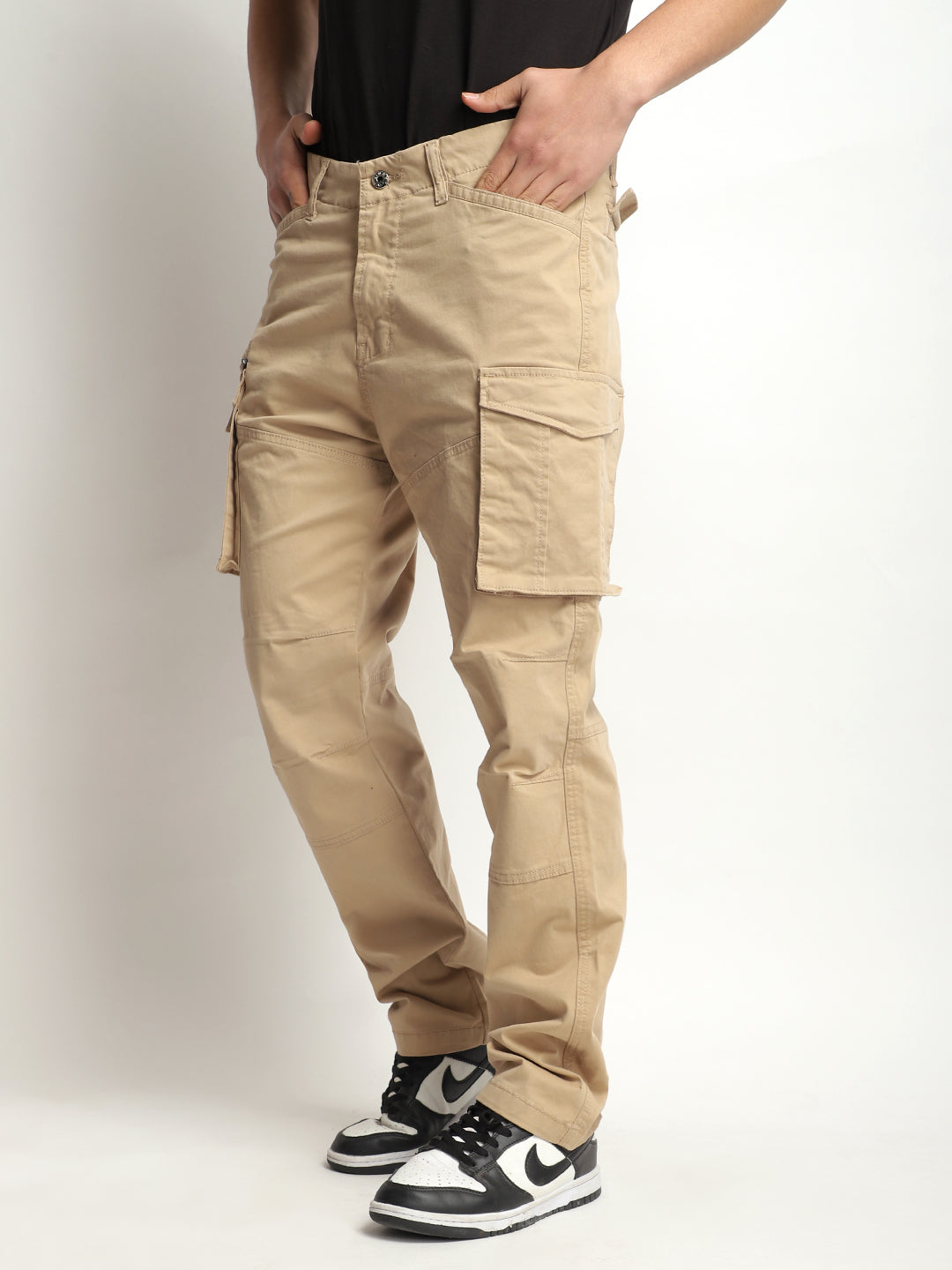 Park Lane Beige Cotton Cargo