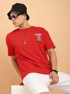 Become One Oversized Red T-Shirt