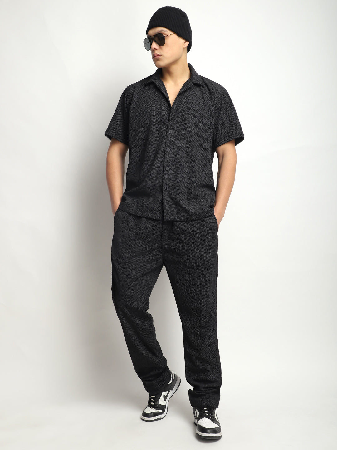 Harmony Corduroy Black Co-Ord Set