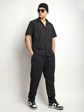 Harmony Corduroy Black Co-Ord Set