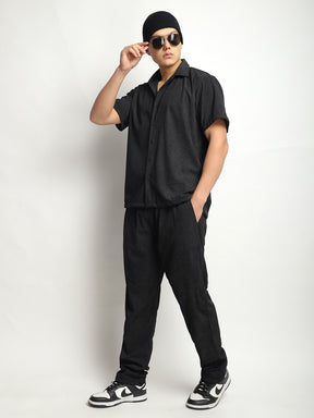 Harmony Corduroy Black Co-Ord Set