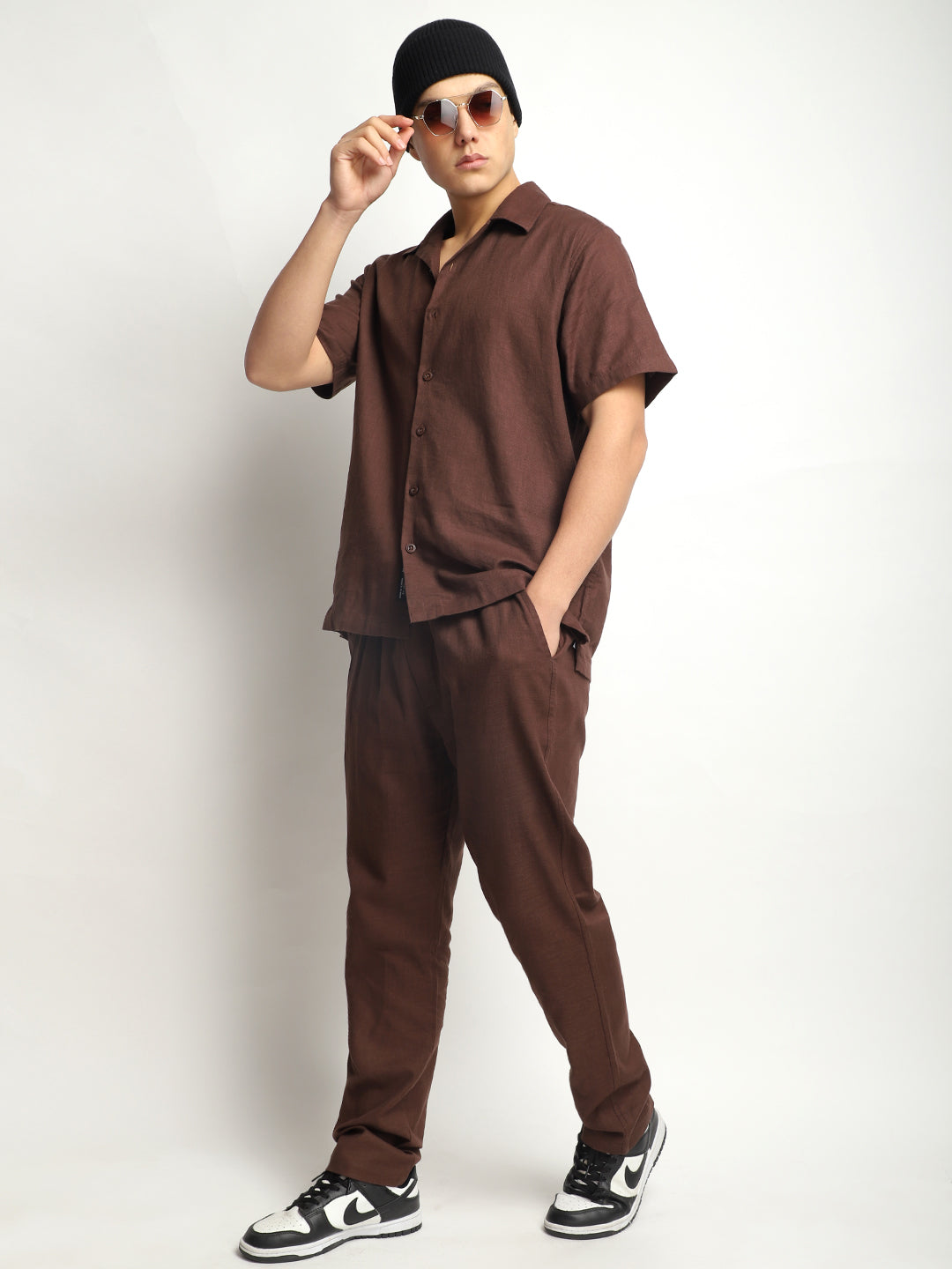 Linen Atlant Coffee Co-Ord Set