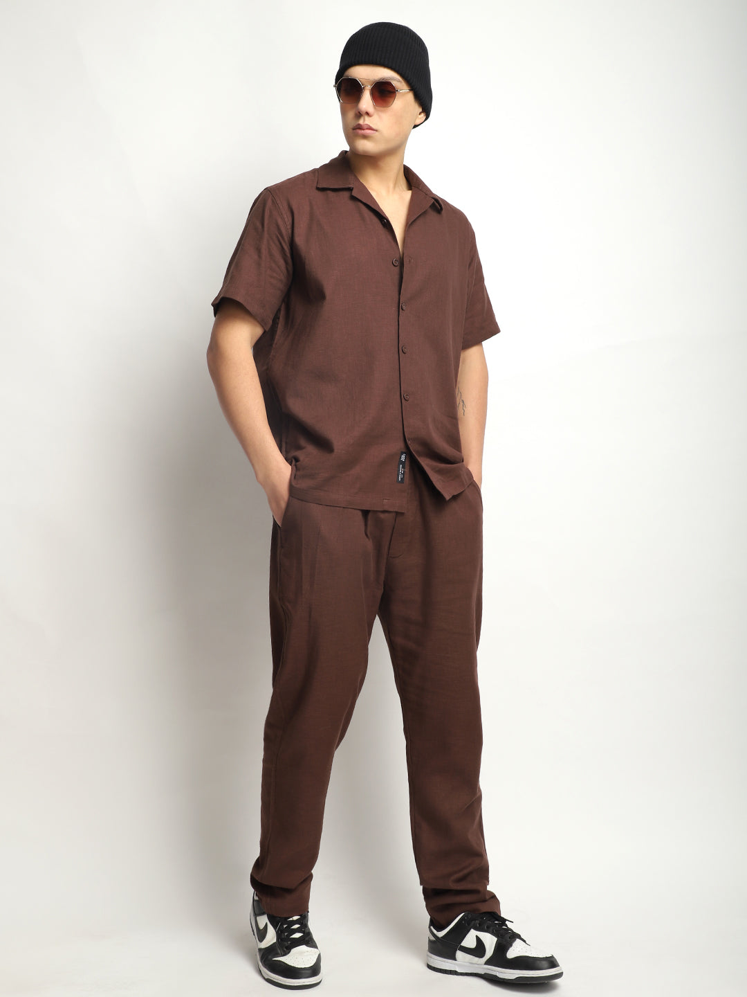 Linen Atlant Coffee Co-Ord Set