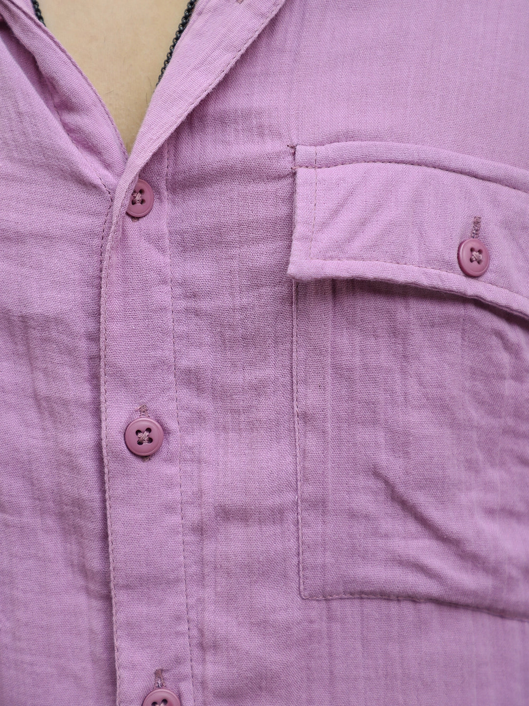 Vero Vibe Lucas Double Clothe Lavender Shirt
