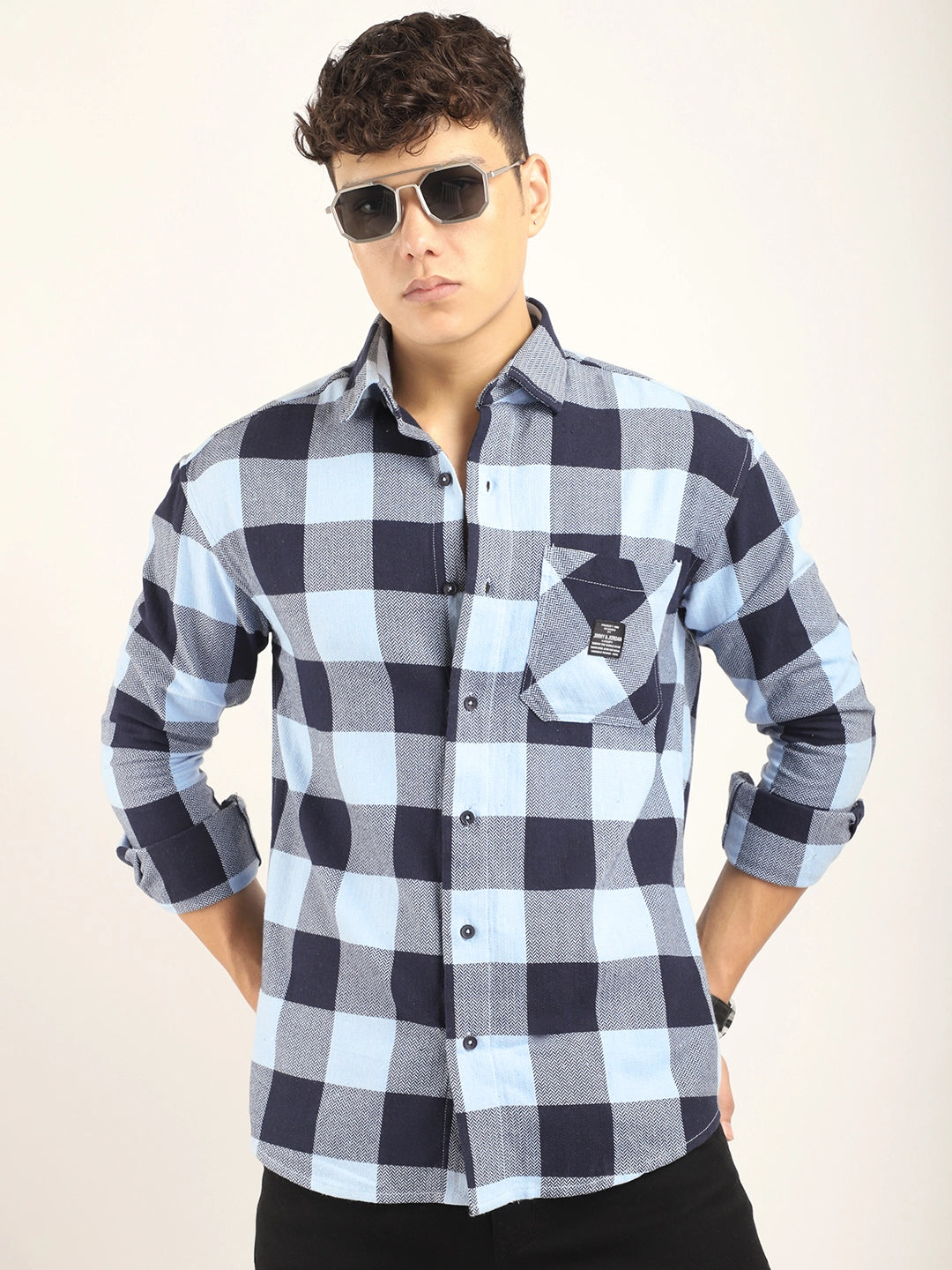 Square Couture Sky Check Shirt