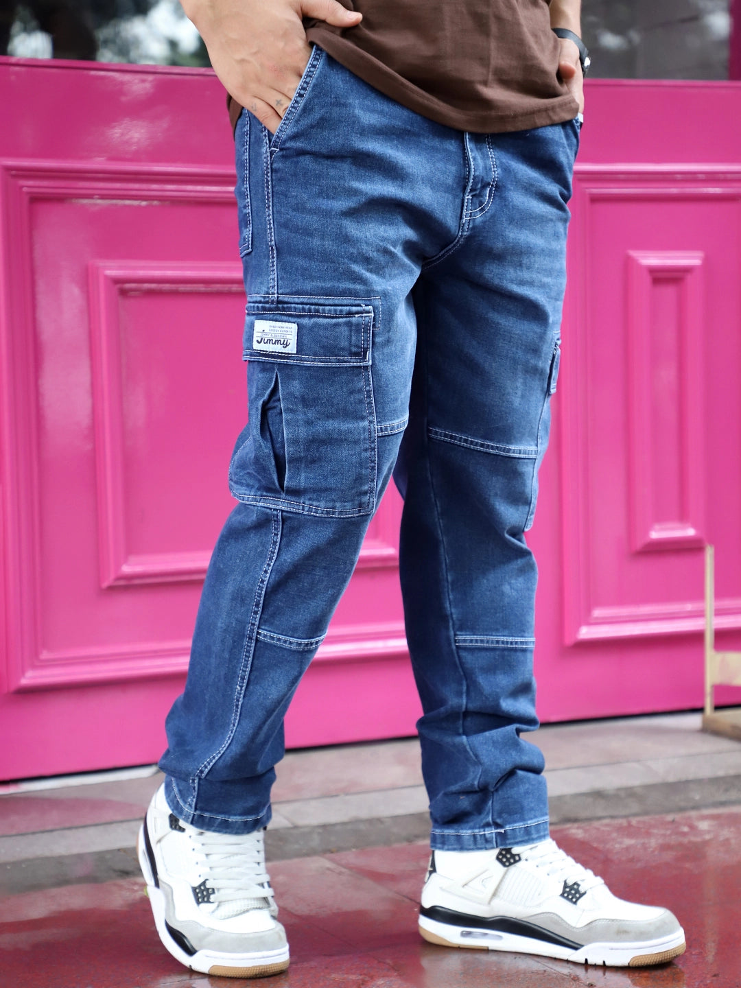 Twilight Fade Trypan Blue Denim Cargo