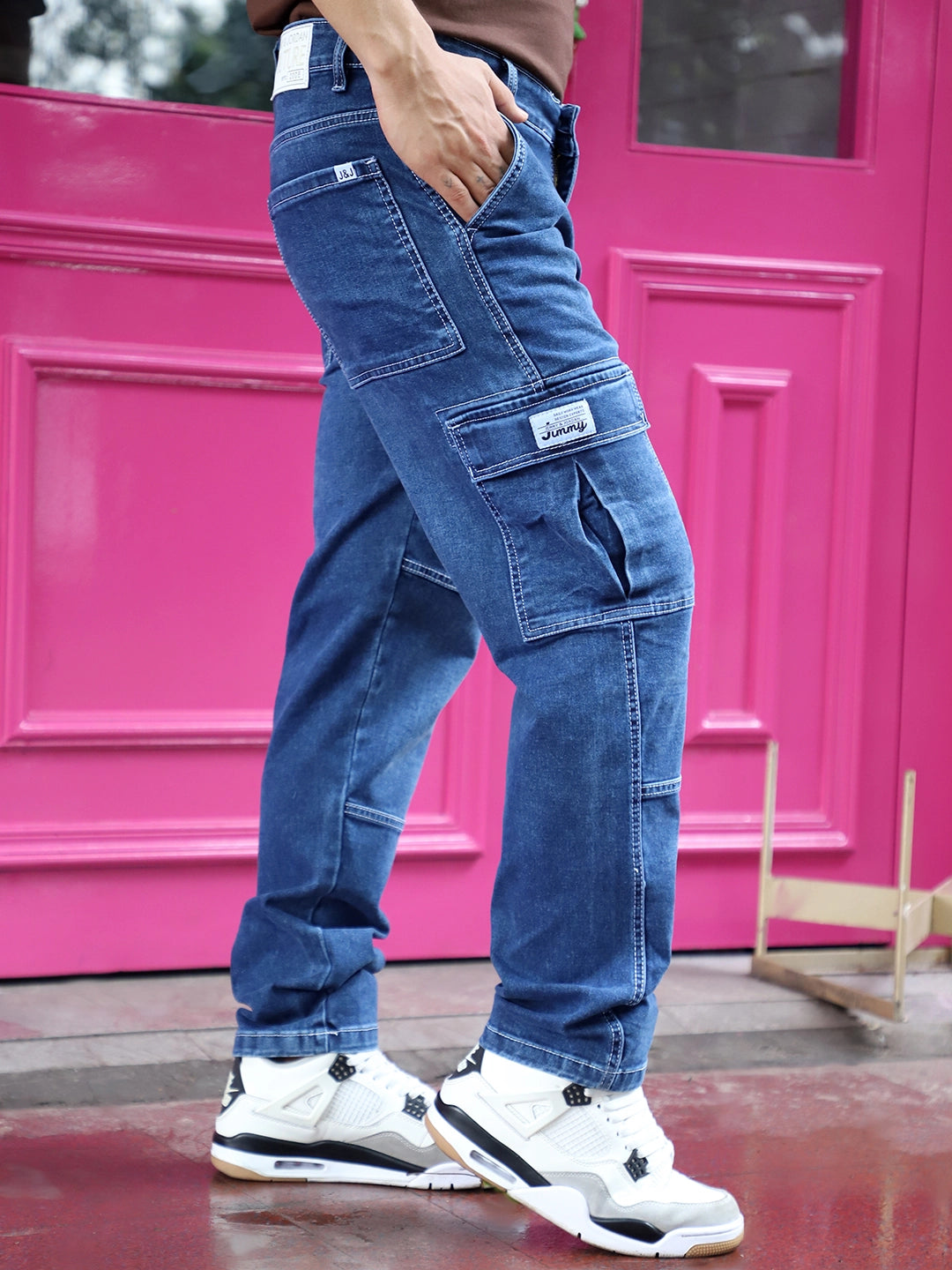 Twilight Fade Trypan Blue Denim Cargo